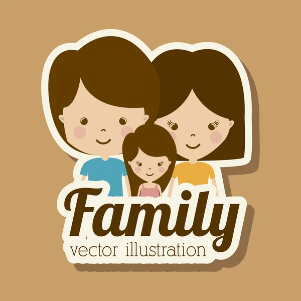 Familie ontwerp — Stockvector