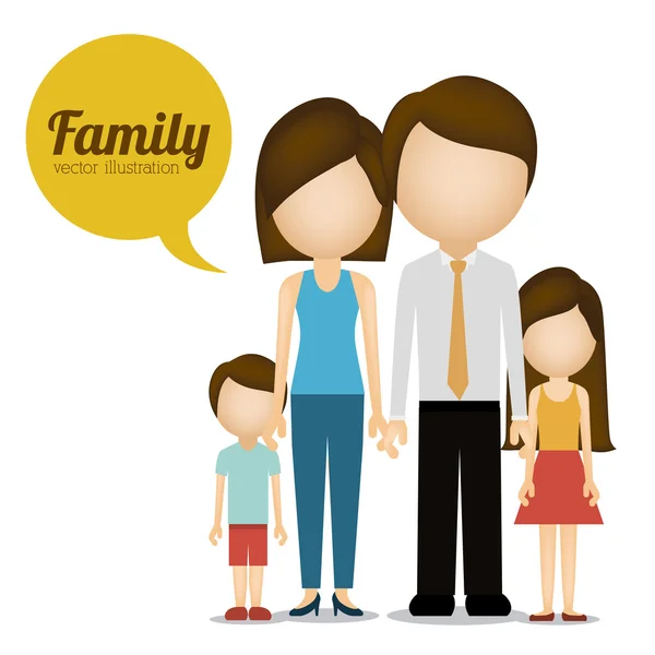 Familie ontwerp — Stockvector