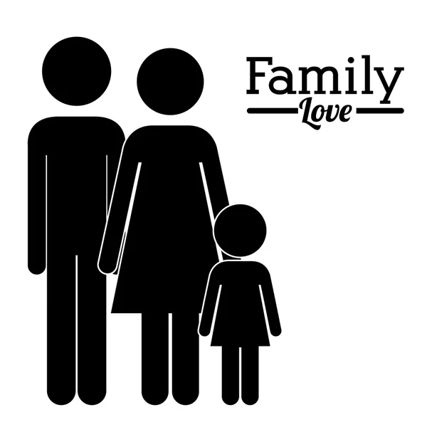 Familiendesign — Stockvektor