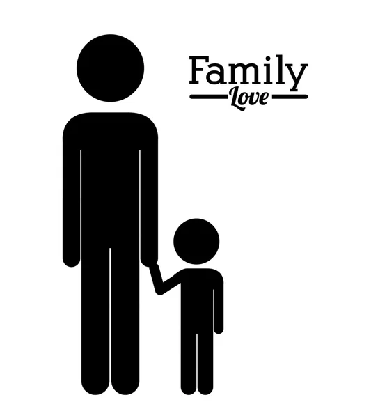 Design de familie — Vector de stoc