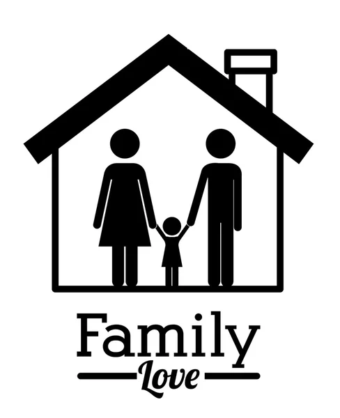 Familiendesign — Stockvektor