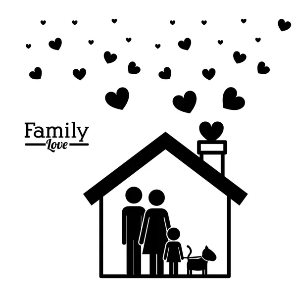 Conception familiale — Image vectorielle