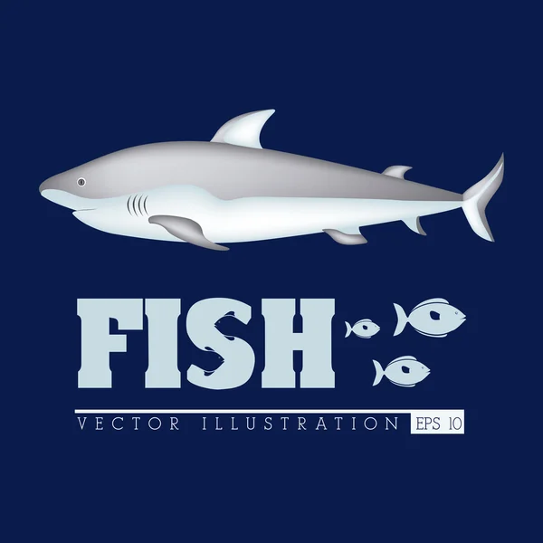 Design del pesce — Vettoriale Stock