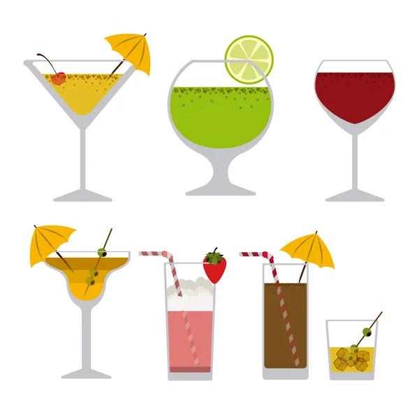 Cocktail ontwerp — Stockvector