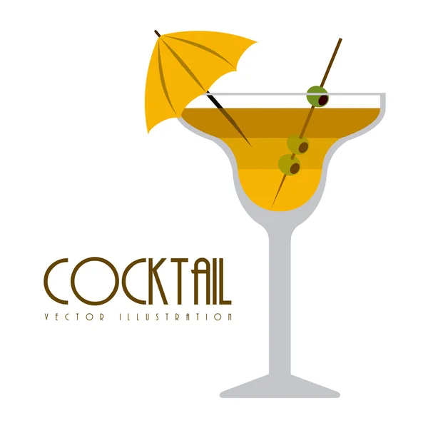 Cocktaildesign — Stockvektor