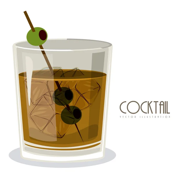 Cocktaildesign — Stockvektor