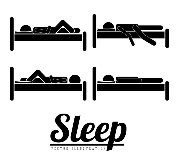 Sleep design — Stock Vector