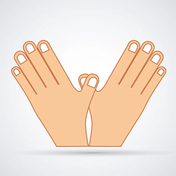 Design delle mani — Vettoriale Stock
