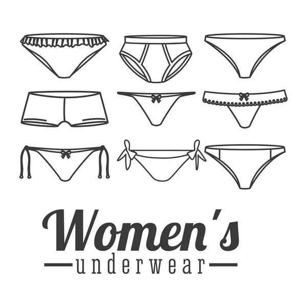 Conception de sous-vêtements — Image vectorielle