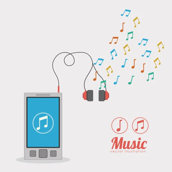 Diseño musical — Vector de stock