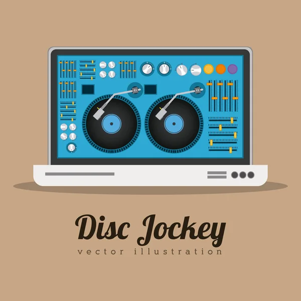 DJ projekt — Wektor stockowy