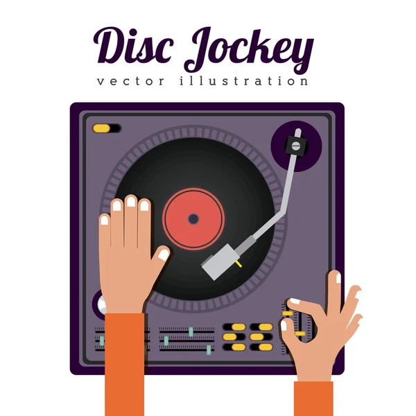 DJ design — Stock Vector