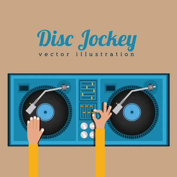 Dj 디자인 — 스톡 벡터