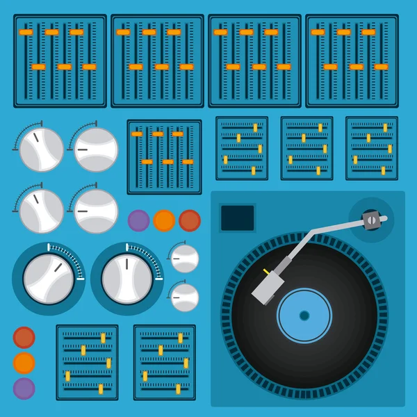 DJ tasarım — Stok Vektör