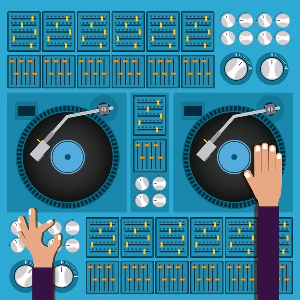 Diseño Dj — Vector de stock