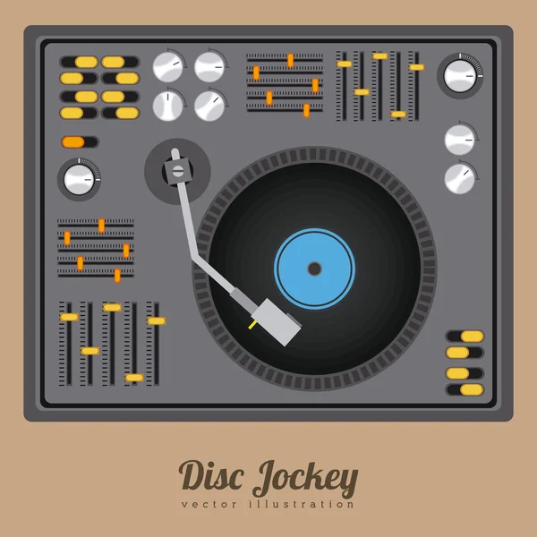 Diseño Dj — Vector de stock