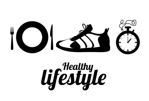 Diseño de fitness — Vector de stock