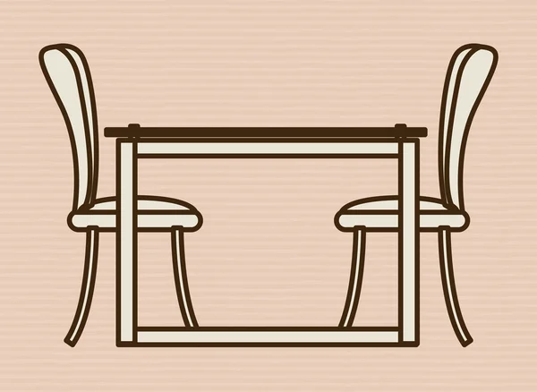 Diseño de muebles — Vector de stock