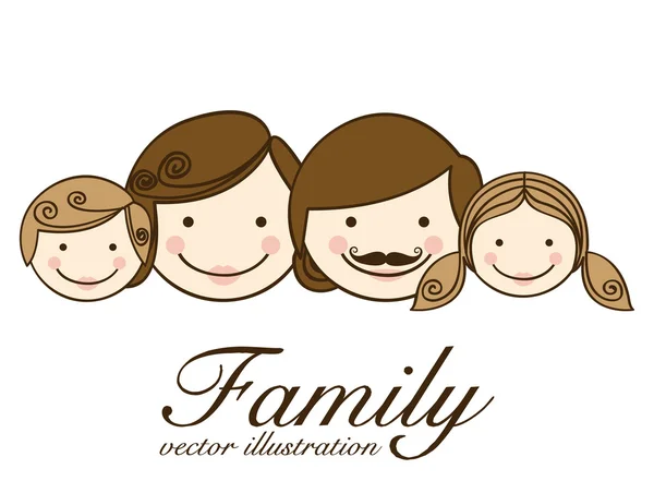 Familie ontwerp — Stockvector