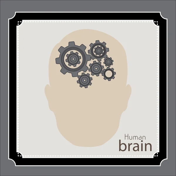 Diseño cerebral — Vector de stock
