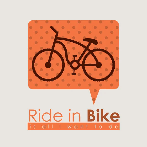 Diseño de bicicleta — Archivo Imágenes Vectoriales