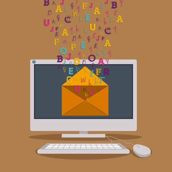 Email design — Stock Vector