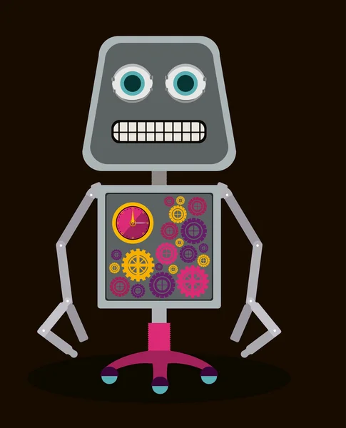 Diseño del robot — Vector de stock