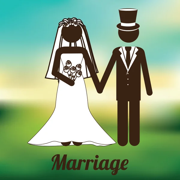 Progettazione matrimonio — Vettoriale Stock