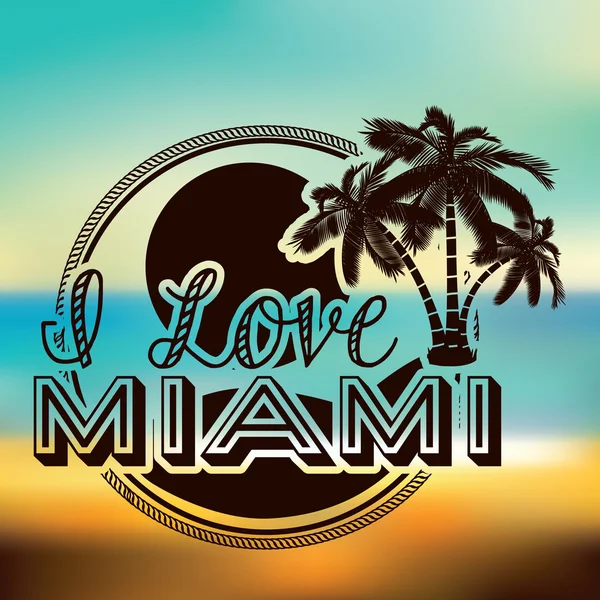 Miami design — Stock Vector