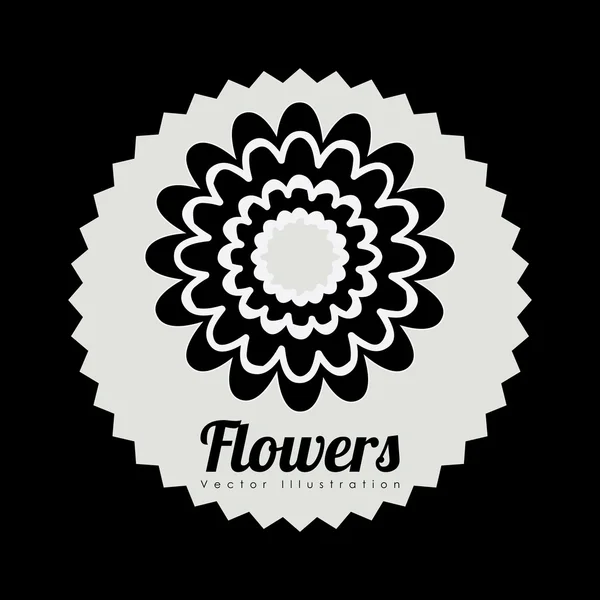 Diseño de flores — Archivo Imágenes Vectoriales