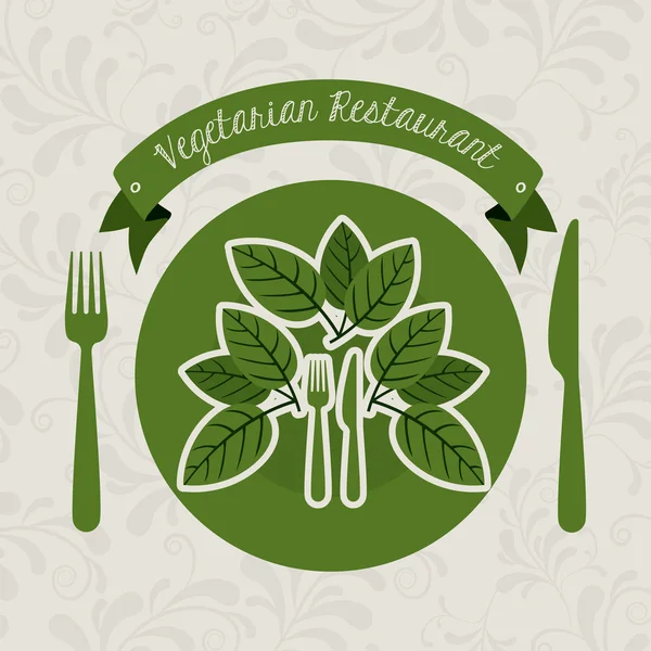 Diseño del restaurante — Vector de stock