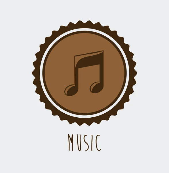 Musikkdesign – stockvektor