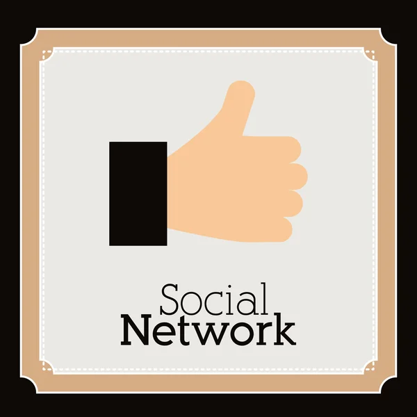 Progettazione social network — Vettoriale Stock