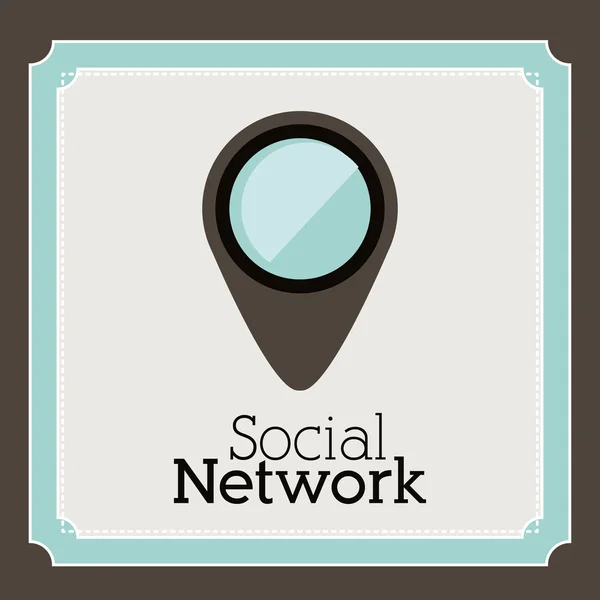 社会网络设计 — 图库矢量图片