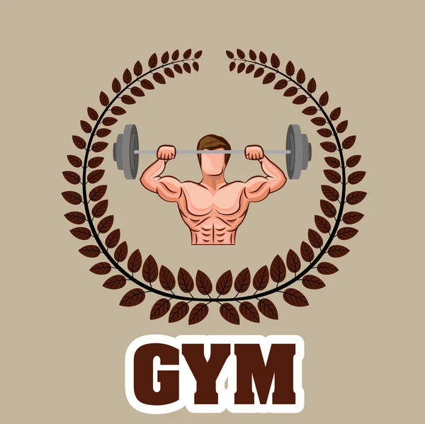 Diseño de fitness — Vector de stock