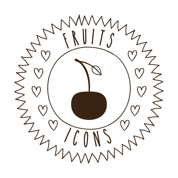 Diseño de frutas — Vector de stock