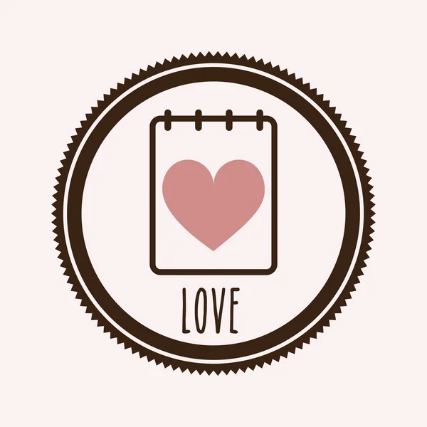 Design d'amour — Image vectorielle