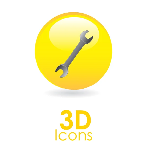 3d icon design — Stock Vector