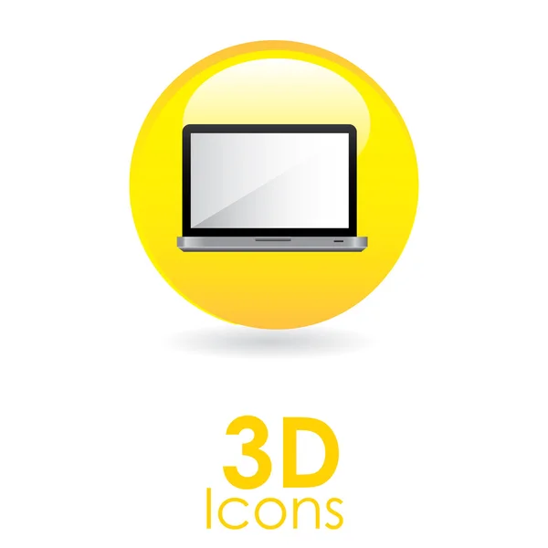 Design de ícone 3d — Vetor de Stock