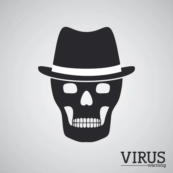 Progettazione del virus — Vettoriale Stock