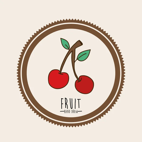 Design della frutta — Vettoriale Stock