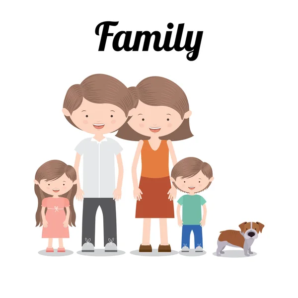 가족 디자인 — 스톡 벡터
