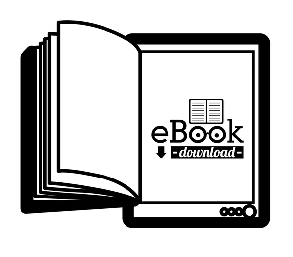 Diseño del libro electrónico — Vector de stock