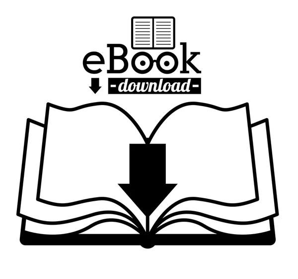 Disegno del ebook — Vettoriale Stock