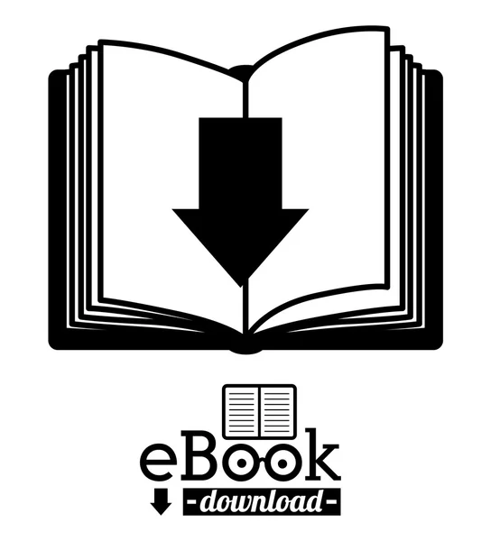 Diseño del libro electrónico — Vector de stock