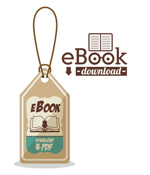 Disegno del ebook — Vettoriale Stock