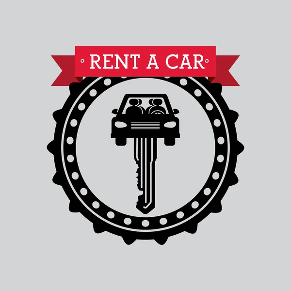 Rent a car — Stock Vector