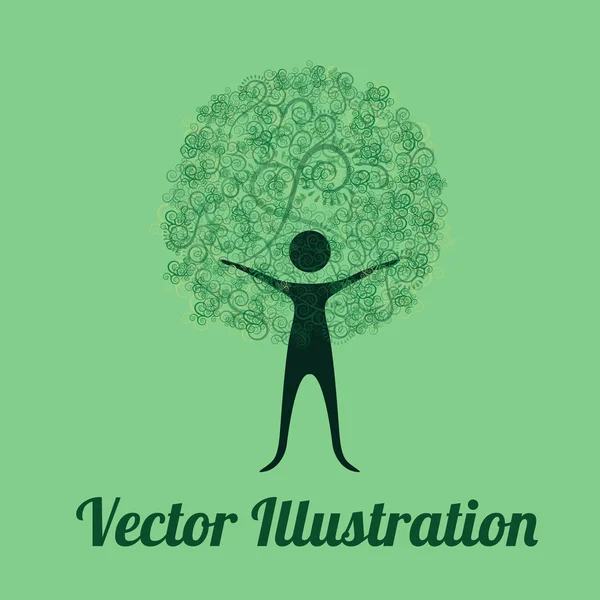 Diseño humano — Vector de stock