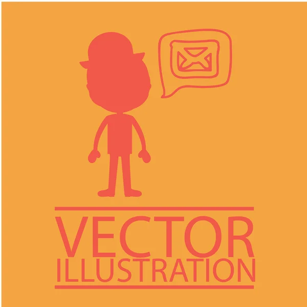 Diseño de correo — Vector de stock