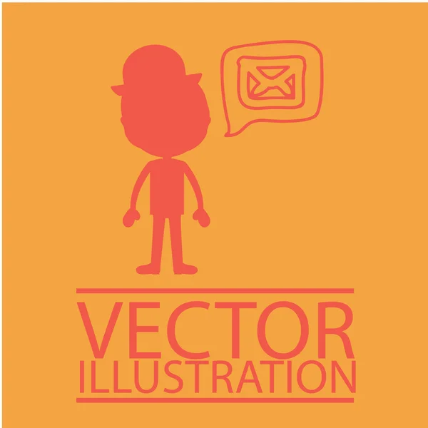 Mail ontwerp — Stockvector